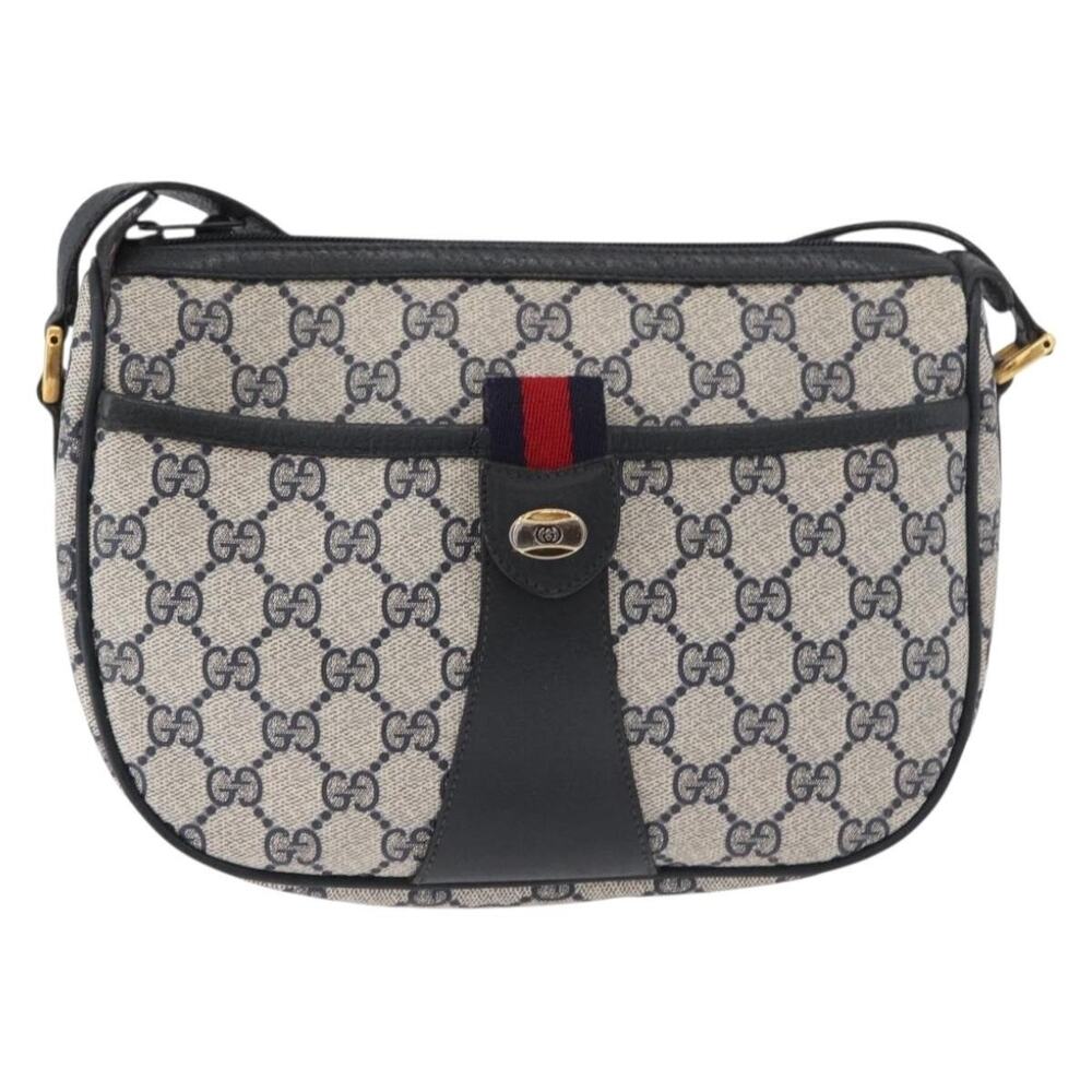 Gucci GG Supreme Web Shoulder Bag 89 Blue